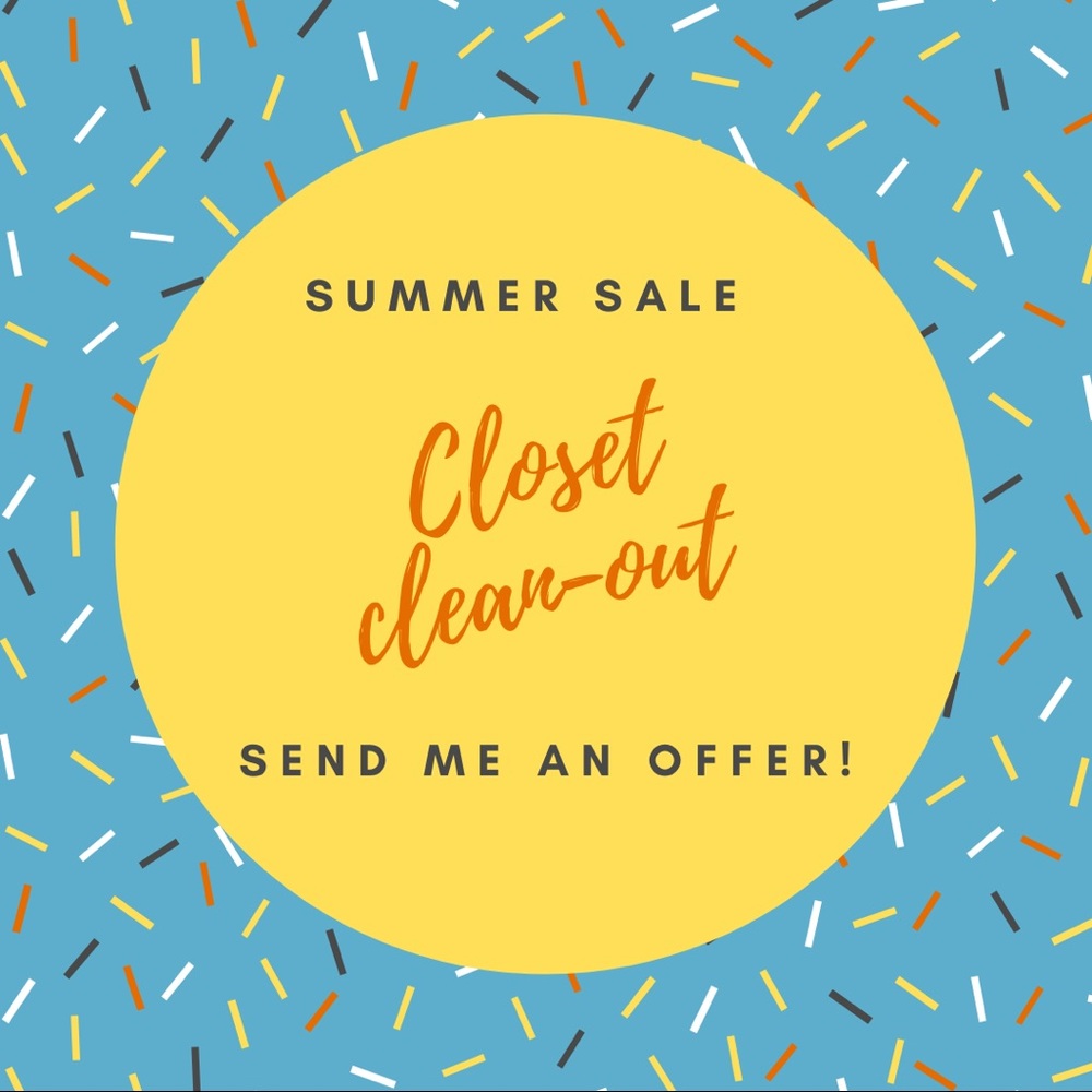 Accepting offers on all items! Up to 50% off
